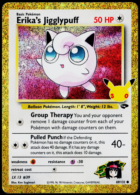 Erika's Jigglypuff 69/132, 30th Celebration – Classic Collection, English - front