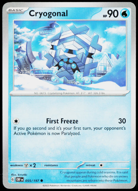 Cryogonal 055/197 EN — original front scan