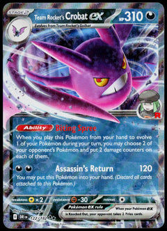 Team Rocket's Crobat ex 122/182, English - front