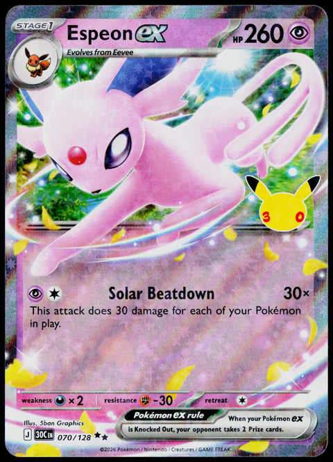 Espeon ex 070/128, English - front