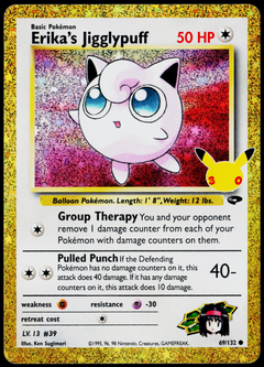 Erika's Jigglypuff 69/132, 30th Celebration – Classic Collection, English - front