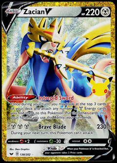 Zacian V 138/202, 30th Celebration – Classic Collection, English - front