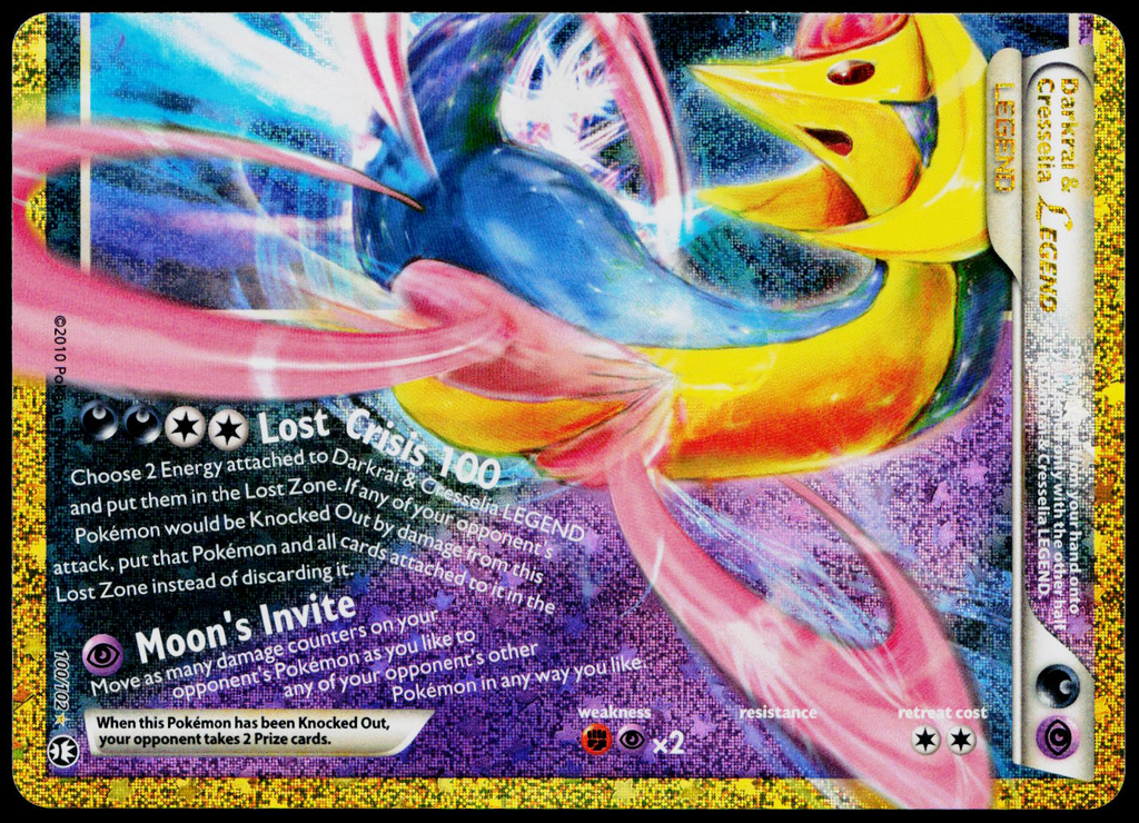 Darkrai & Cresselia LEGEND 100/102, 30th Celebration – Classic Collection, English - front