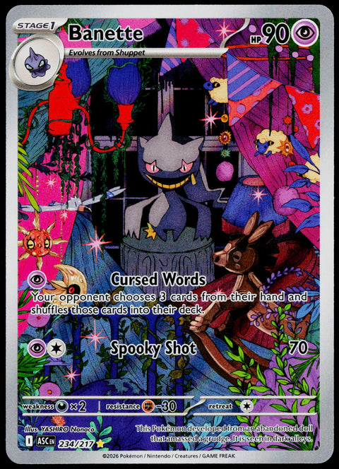 Banette 234/217, Ascended Heroes, English - front