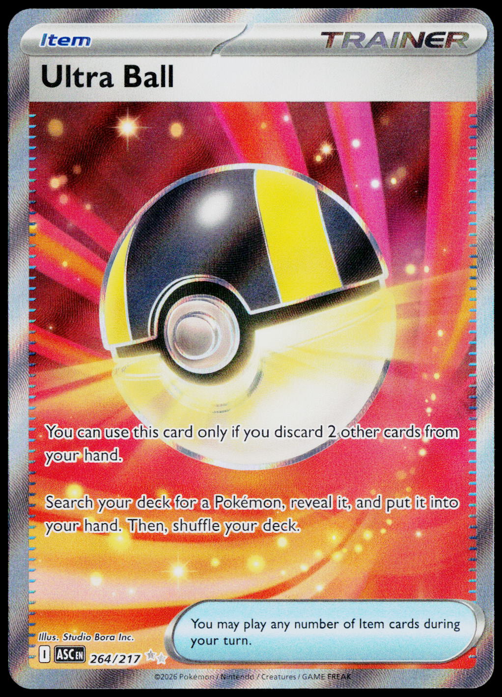 Ultra Ball 264/217, Ascended Heroes, English - front
