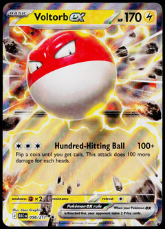 Voltorb ex 058/217, Ascended Heroes, English - front