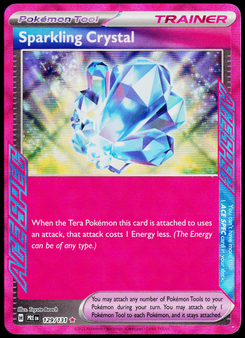 Sparkling Crystal 129/131, Prismatic Evolutions, English - front
