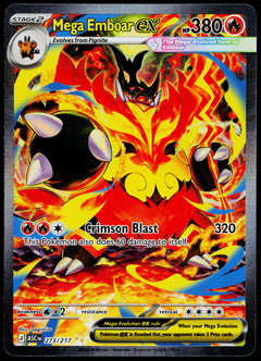 Mega Emboar ex 273/217, Ascended Heroes, English - front