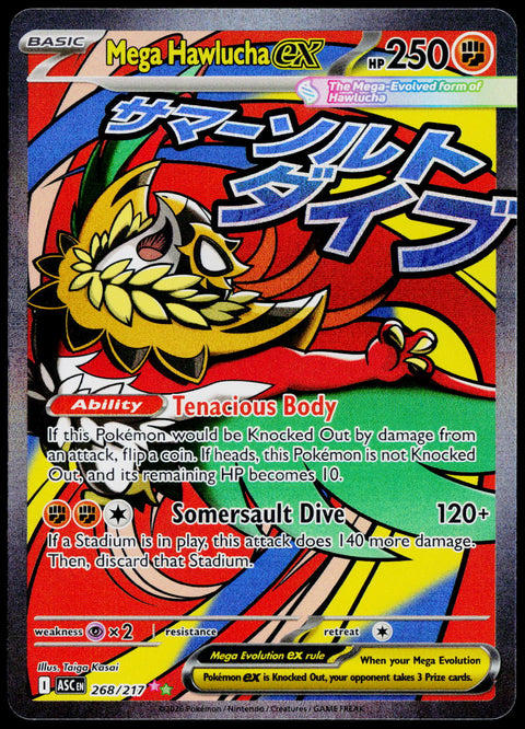 Mega Hawlucha ex 268/217, Ascended Heroes, English - front