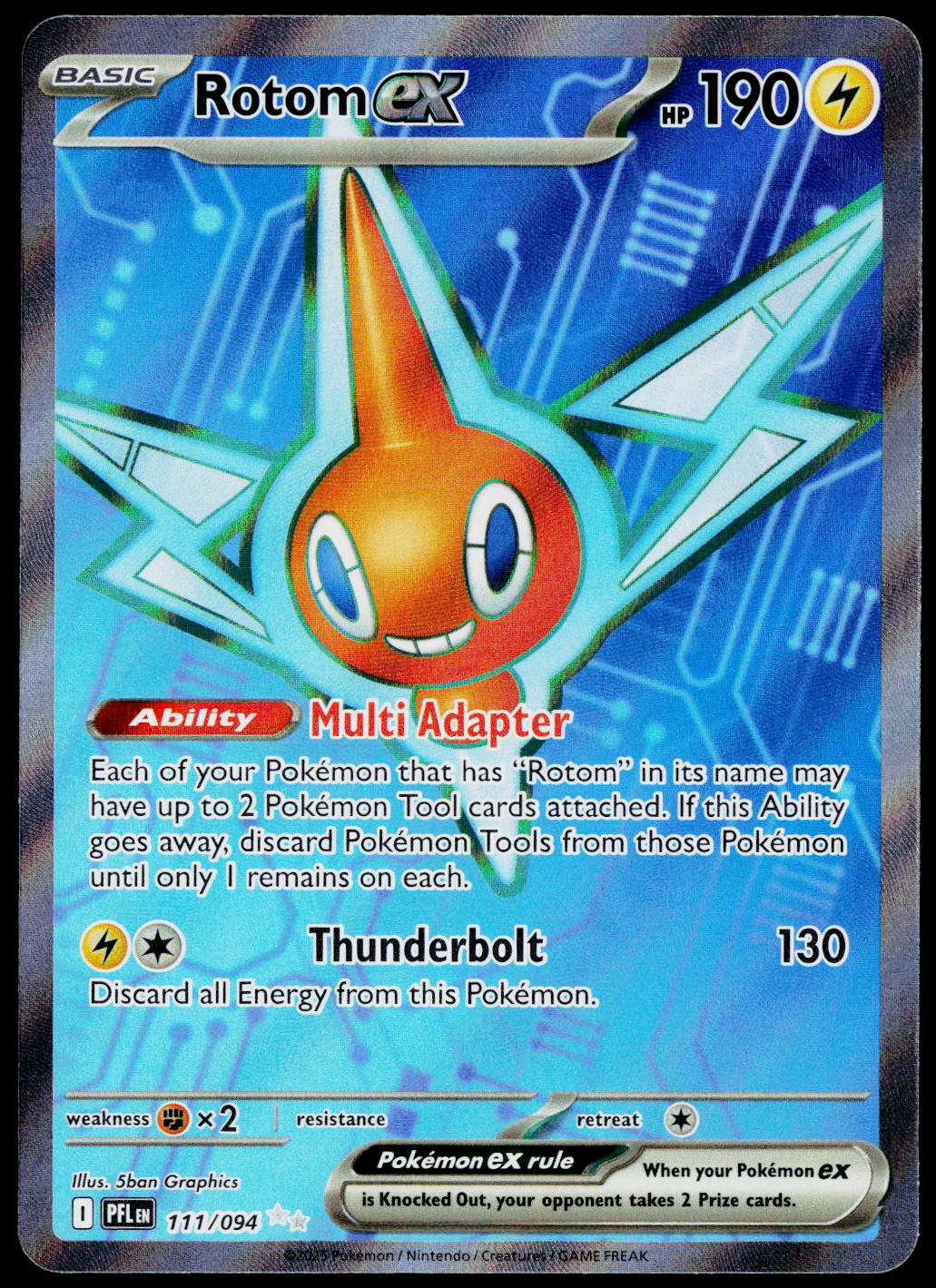 Rotom ex 111/094, Phantasmal Flames, English - front