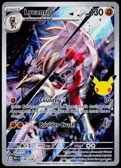 Lycanroc 138/128, 30th Celebration, English - front
