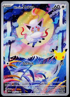 Hisuian Zorua 145/128, 30th Celebration, English - front