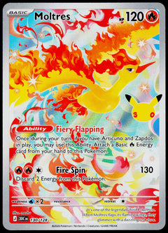 Moltres 130/128, 30th Celebration, English - front