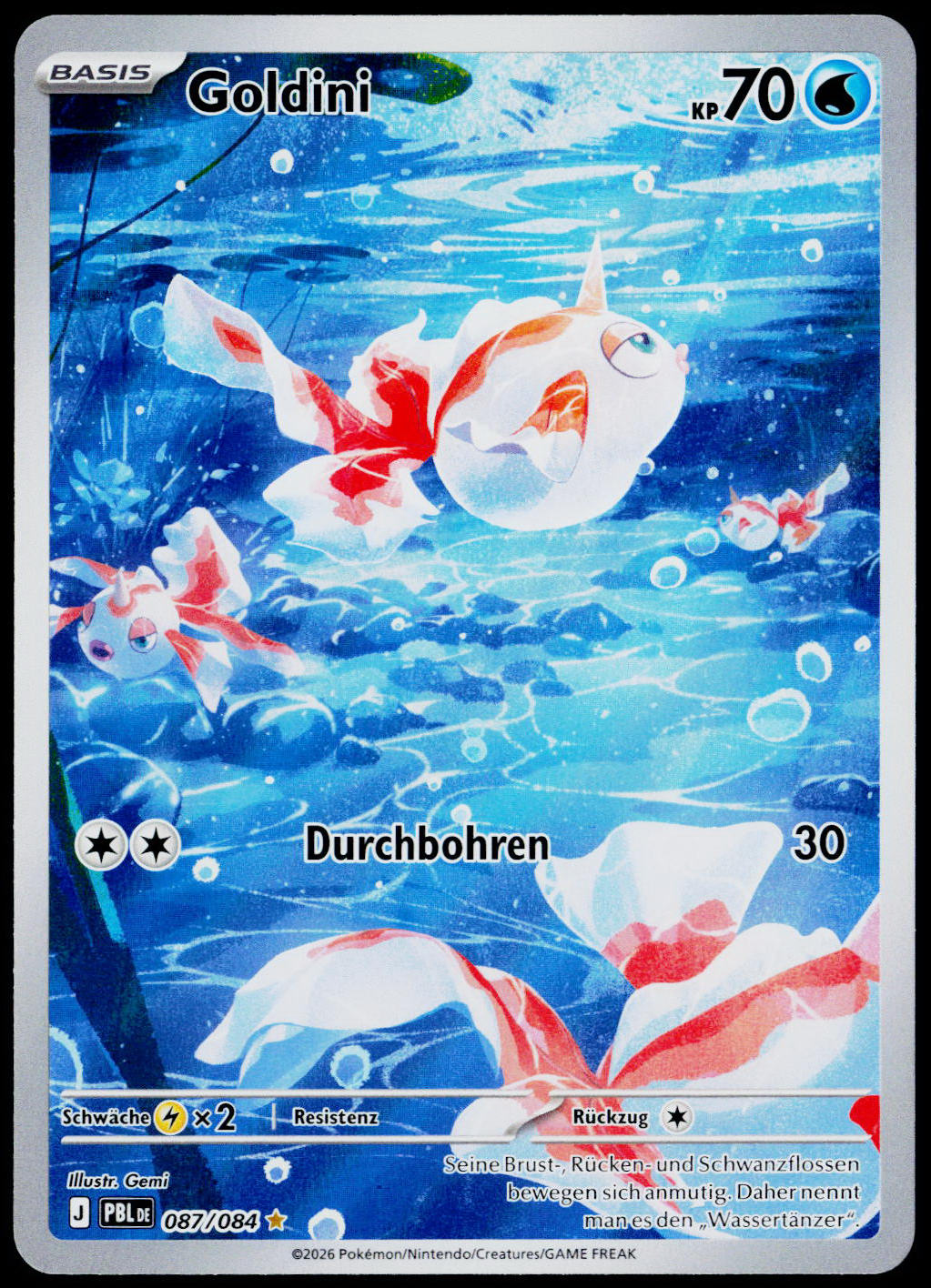 Goldeen 087/084, Pitch Black, German - front