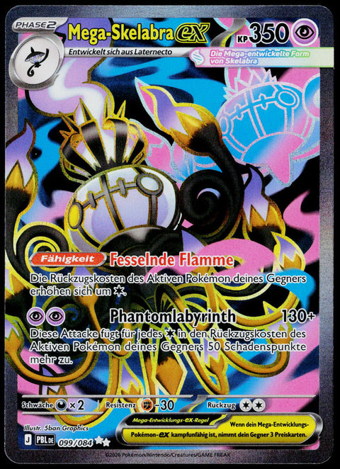 Mega Chandelure ex 099/084, Pitch Black, German - front