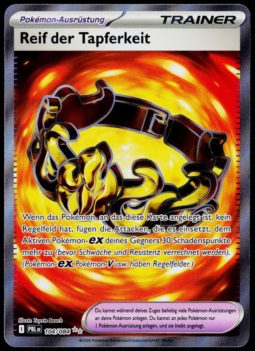 Brave Bangle 104/084, Pitch Black, German - front