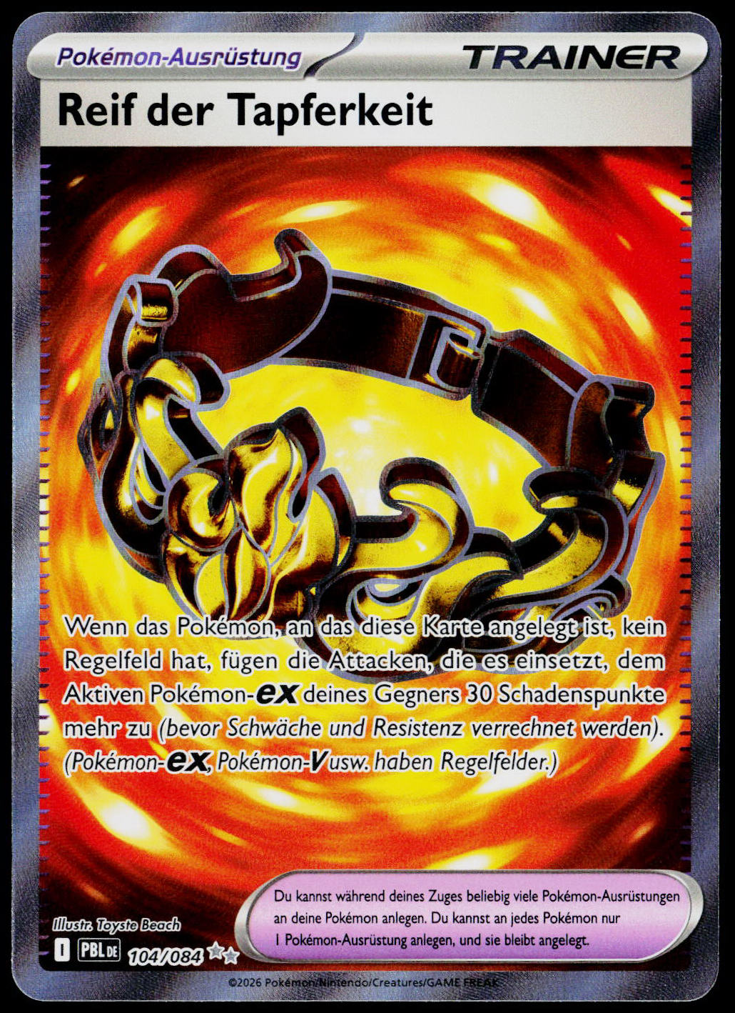 Brave Bangle 104/084, Pitch Black, German - front