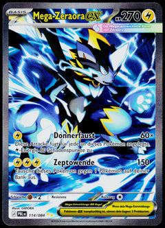 Mega Zeraora ex 114/084, Pitch Black, German - front