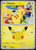 Original Ricoh fi-8170 scan of Pikachu 031/128, 30th Celebration, English — front