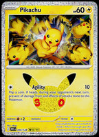 Original Ricoh fi-8170 scan of Pikachu 044/128, 30th Celebration, English — front