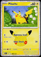 Original Ricoh fi-8170 scan of Pikachu 045/128, 30th Celebration, English — front