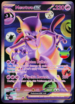 Original Ricoh fi-8170 scan of Mewtwo ex 157/128, English — front