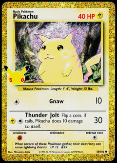Original Ricoh fi-8170 scan of Pikachu 058/102, English — front