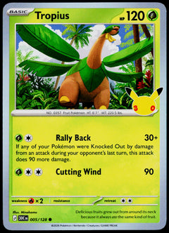 Tropius 005/128 - 30th Celebration - English - Near Mint - original front scan