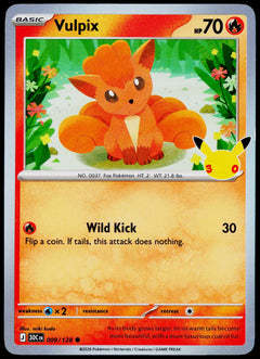 Vulpix 009/128 - 30th Celebration - English - Near Mint - original front scan