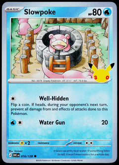 Slowpoke 016/128 - 30th Celebration - English - Near Mint - original front scan