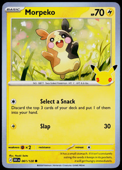 Morpeko 061/128 - 30th Celebration - English - Near Mint - original front scan