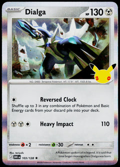 Dialga 103/128 - 30th Celebration - English - Near Mint - original front scan