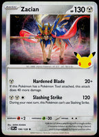 Zacian 106/128 - 30th Celebration - English - Near Mint - original front scan