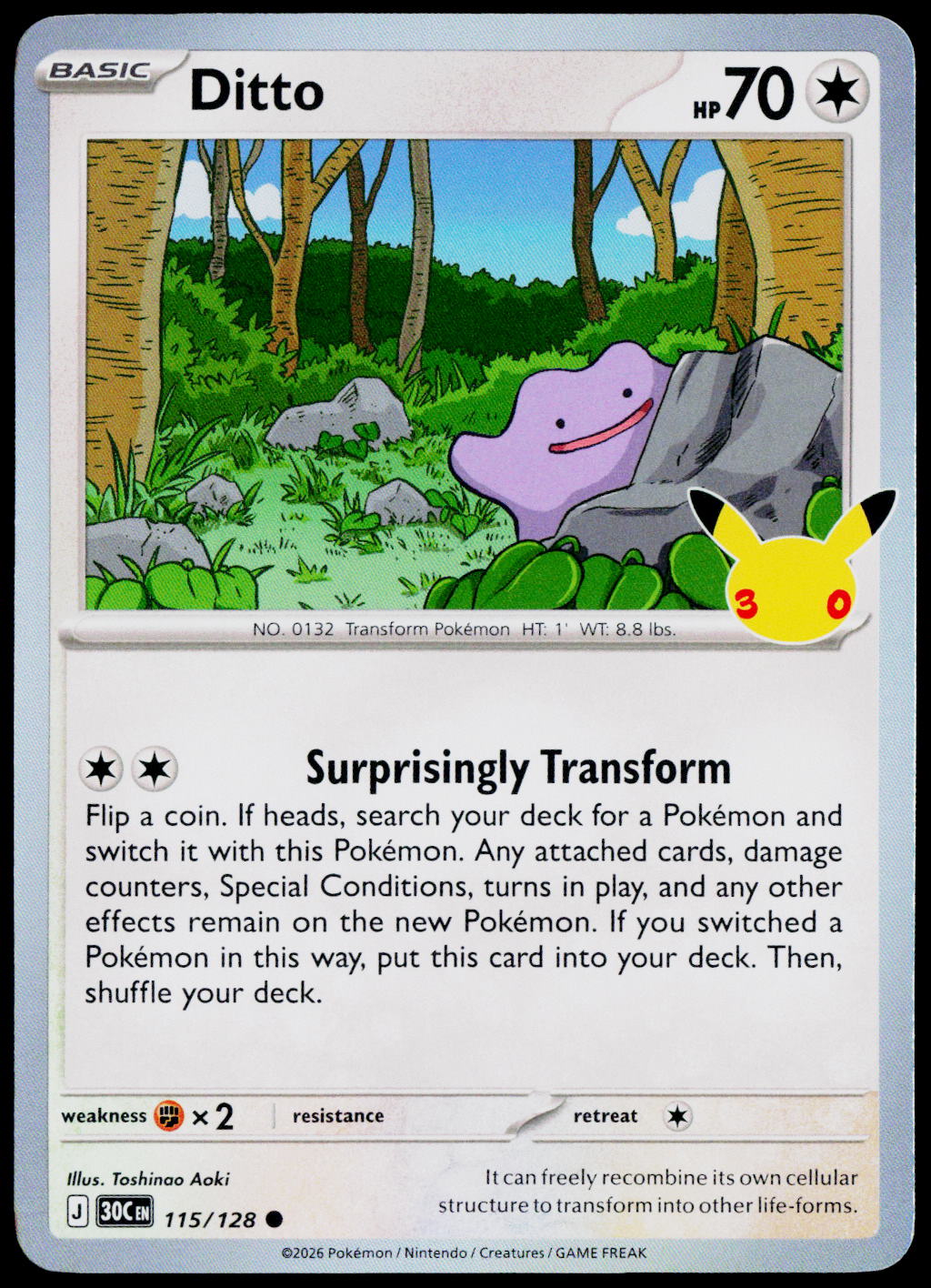 Ditto 115/128 - 30th Celebration - English - Near Mint - original front scan