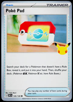 Poké Pad 126/128 - 30th Celebration - English - Near Mint - original front scan