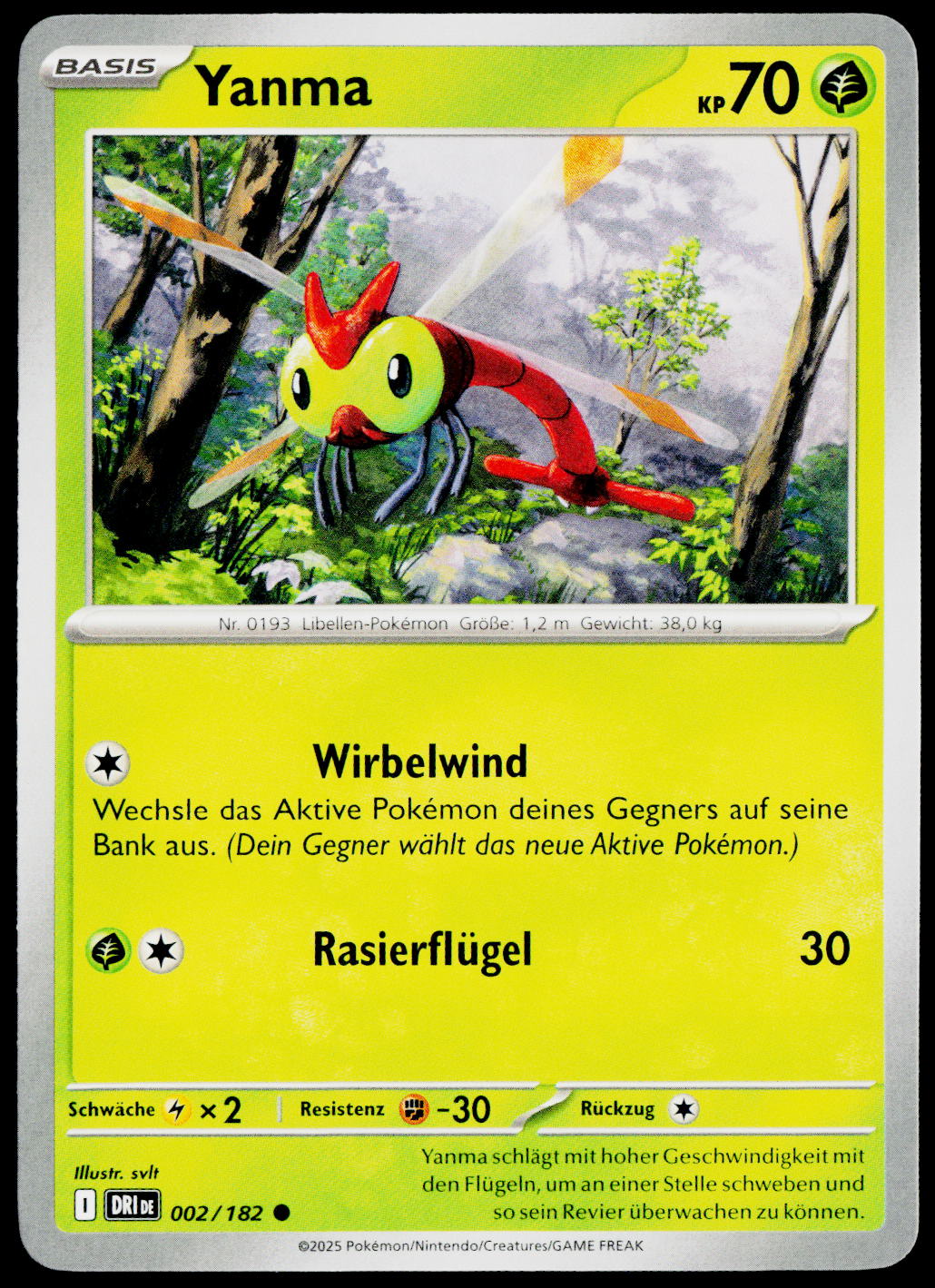 Yanma 002/182 German - original scanned front