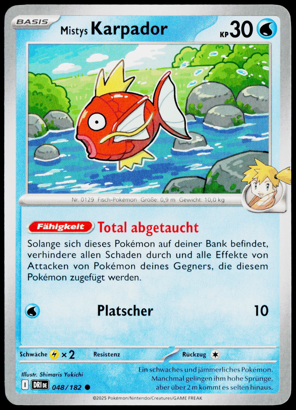 Misty's Magikarp 048/182 German - original scanned front