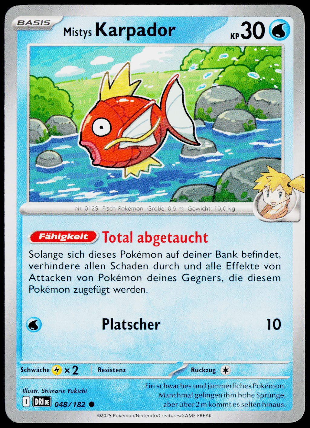Misty's Magikarp 048/182 German - original scanned front