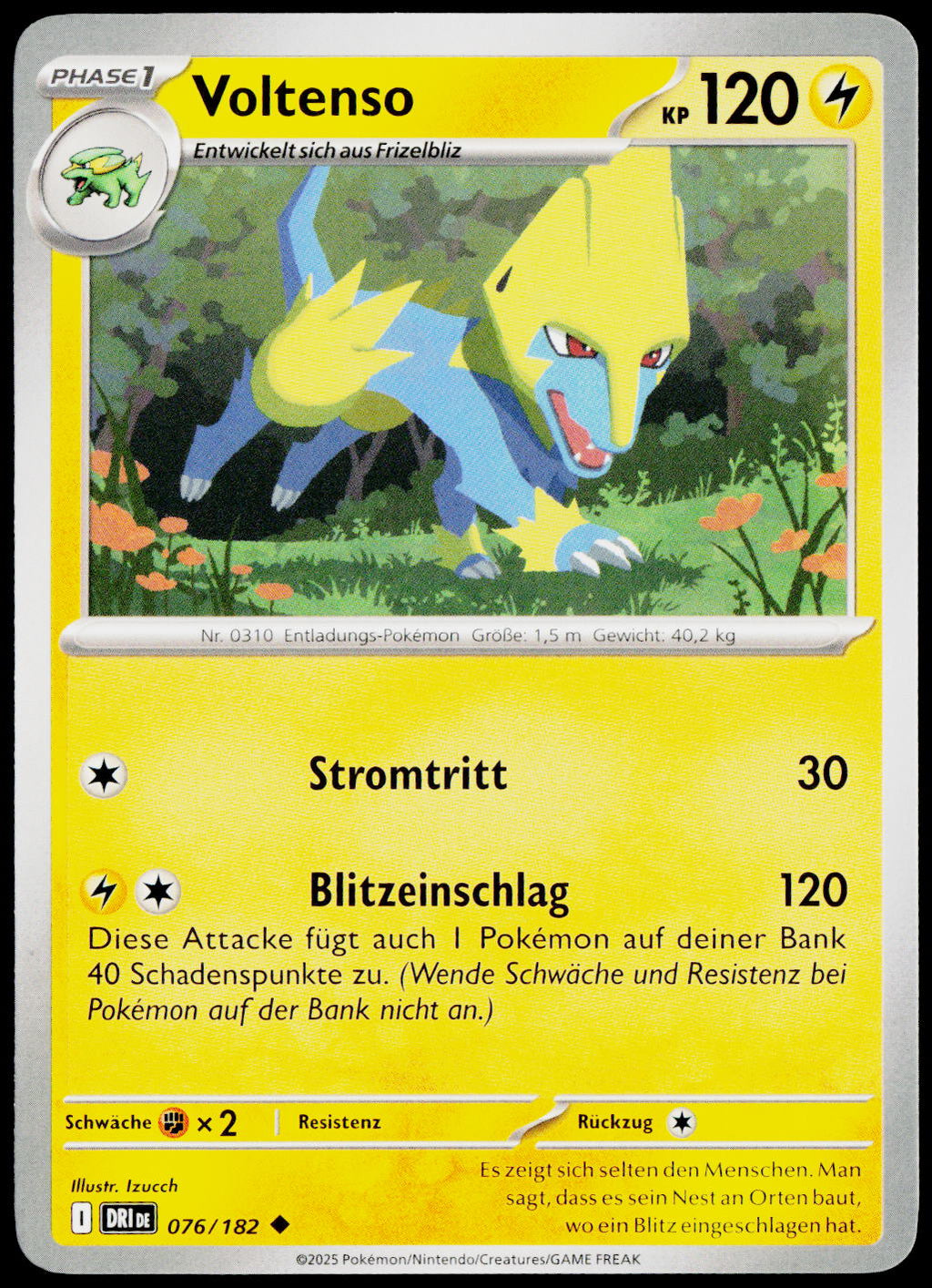 Manectric 076/182 German - original scanned front