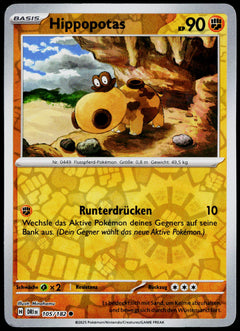 Hippopotas 105/182 German - original scanned front