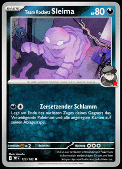 Team Rocket's Grimer 123/182 German - original scanned front
