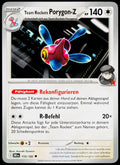 Team Rocket's Porygon-Z 155/182 German - original scanned front