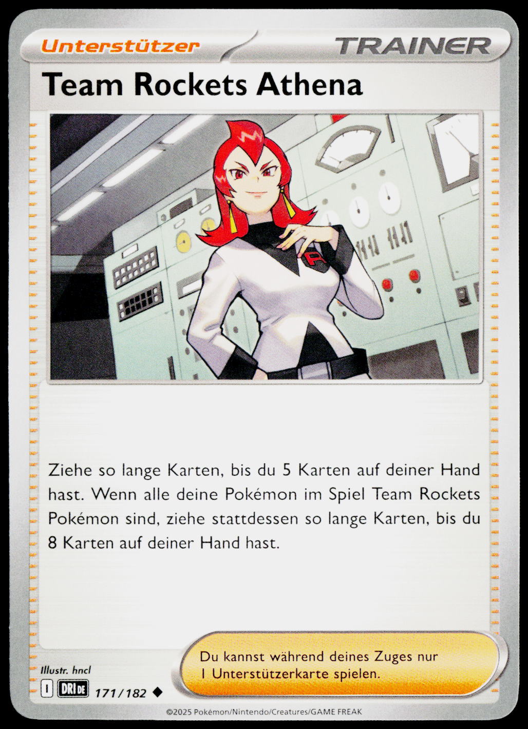 Team Rocket's Ariana 171/182 German - original scanned front