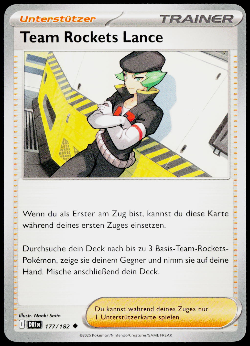 Team Rocket's Proton 177/182 German - original scanned front