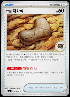 Antique Jaw Fossil 070/080 Korean - original scanned front