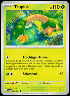 Tropius 001/084 German - original scanned front