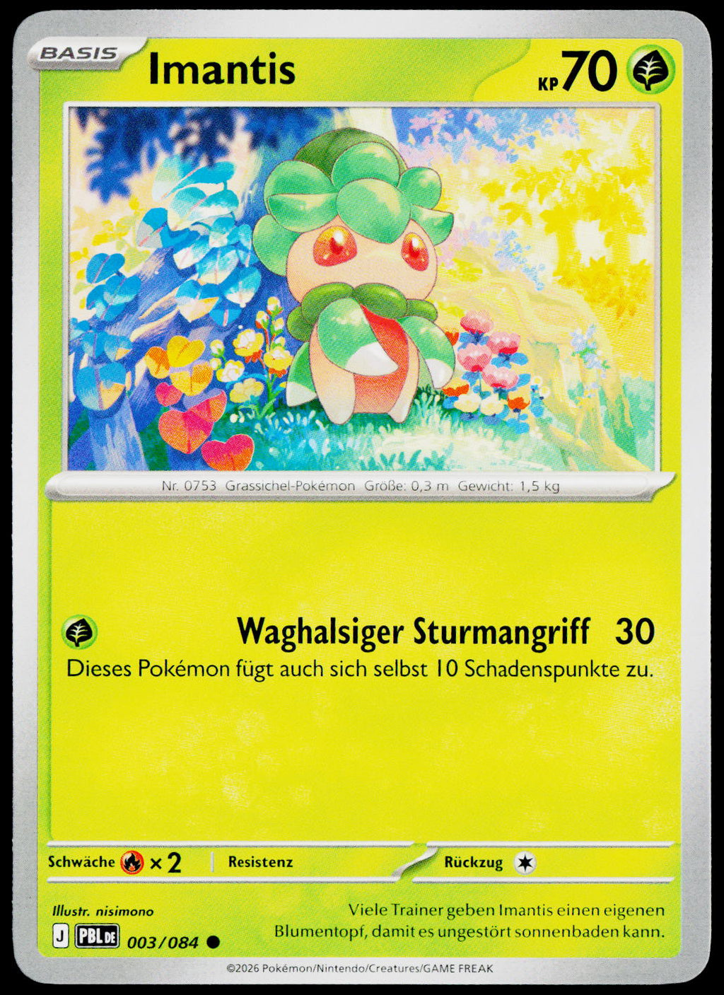 Fomantis 003/084 German - original scanned front