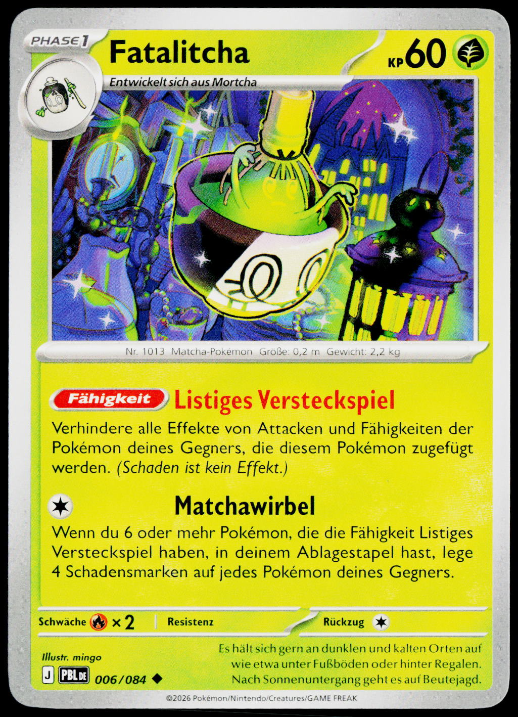 Sinistcha 006/084 German - original scanned front