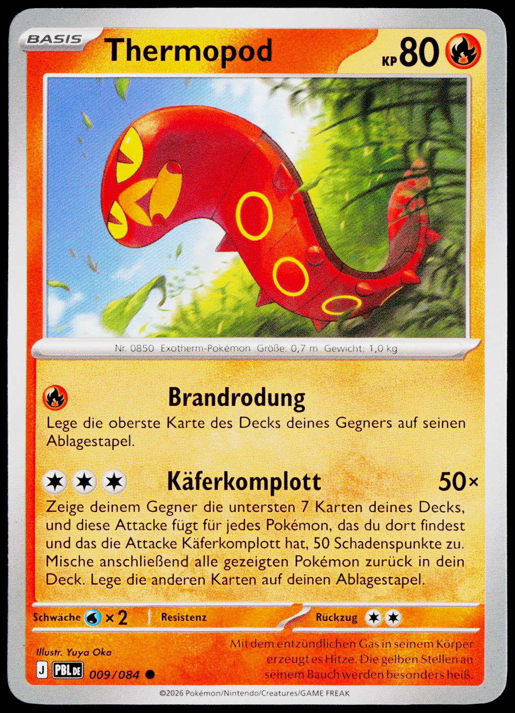 Sizzlipede 009/084 German - original scanned front