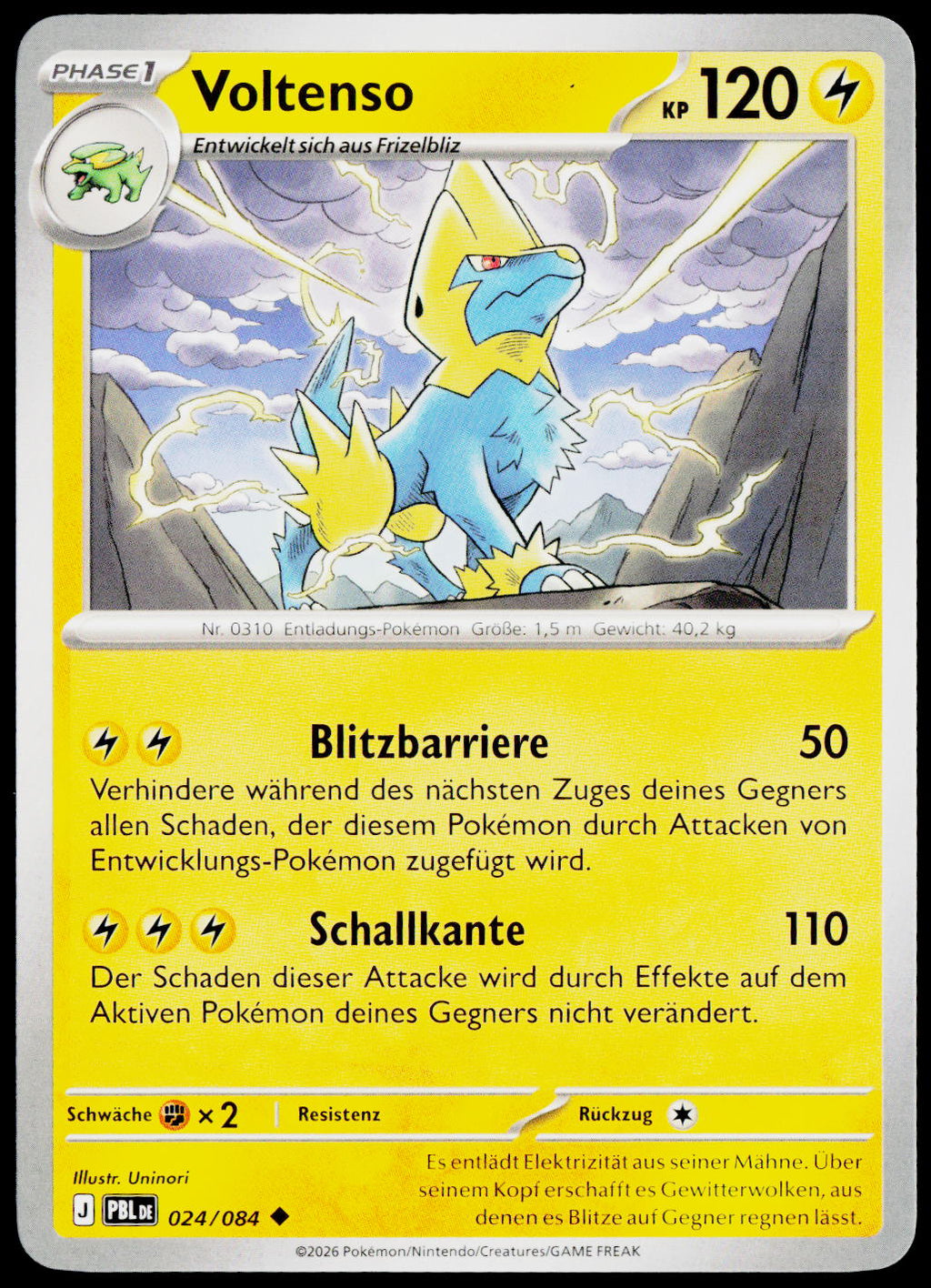 Manectric 024/084 German - original scanned front